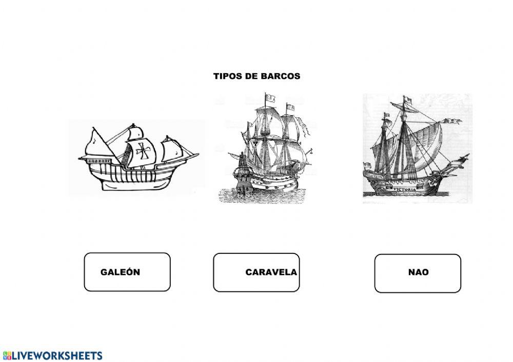 magallanes:tipos de barcos