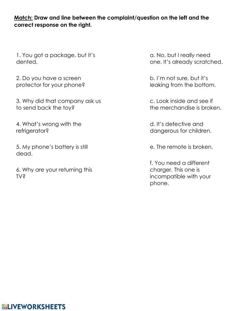 Problems with Products