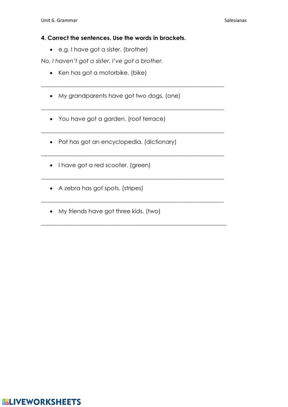 Have-has got (Grammar)