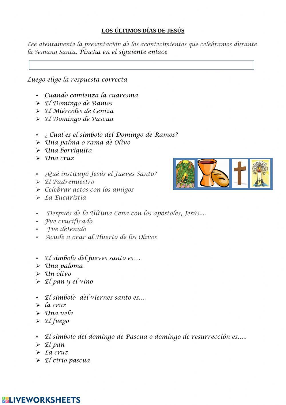 Ültimos días de Jesús