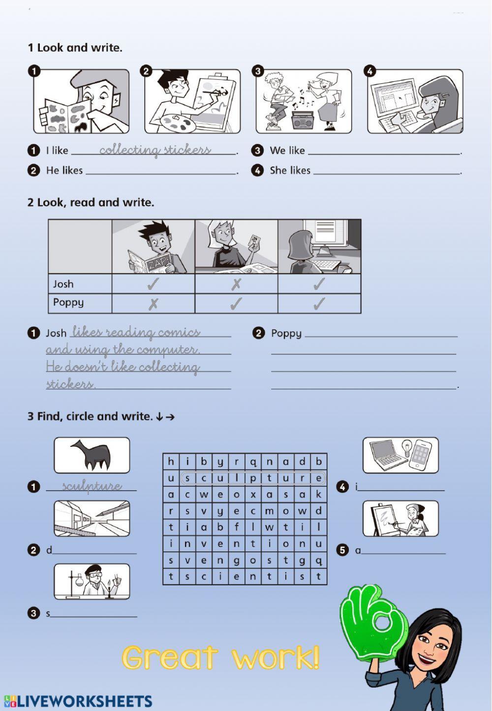 Unit 5 - Things we like doing EXTENSION