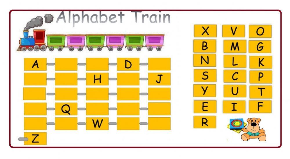Train alphabet Train alphabet