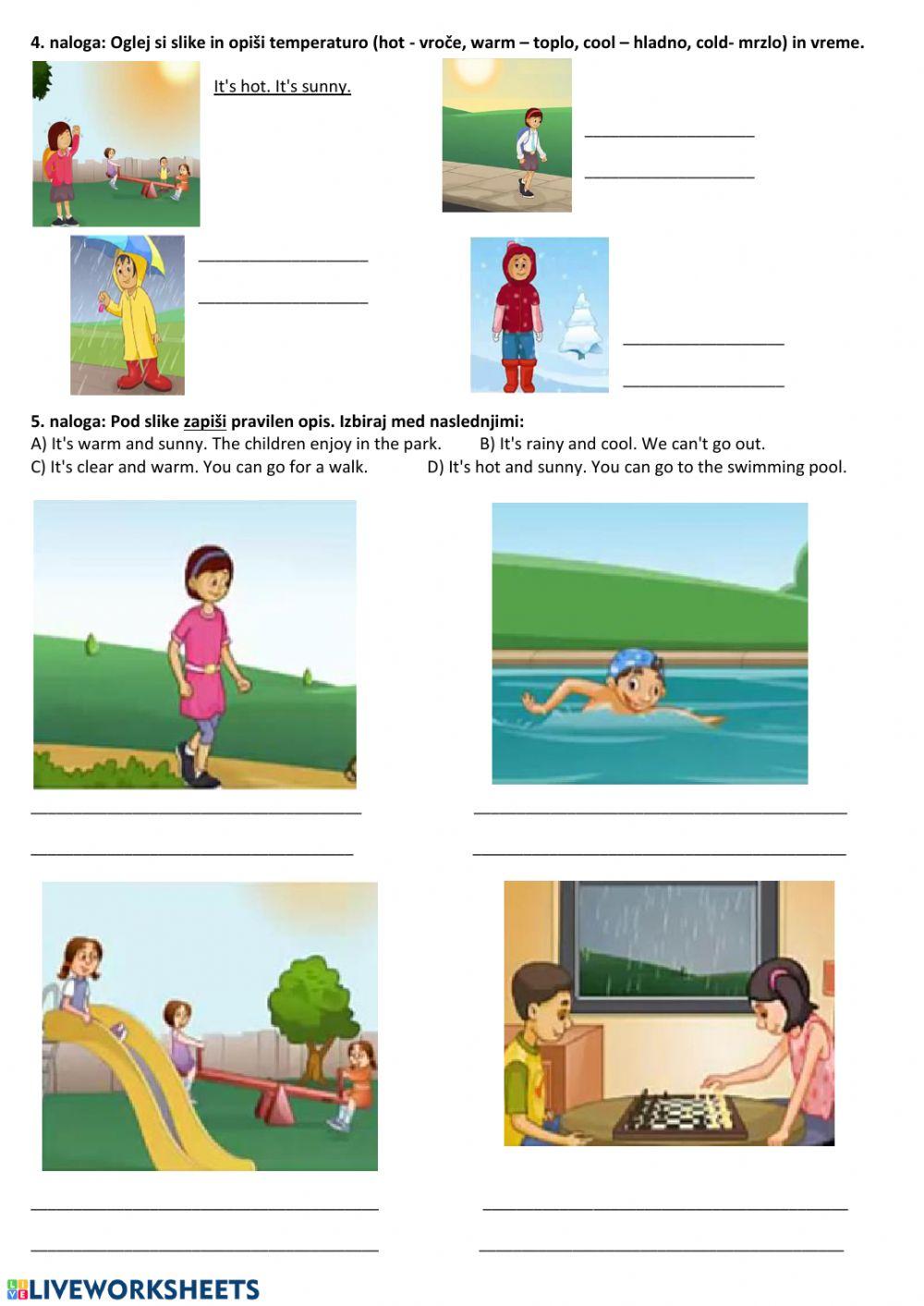 Letni časi in vreme