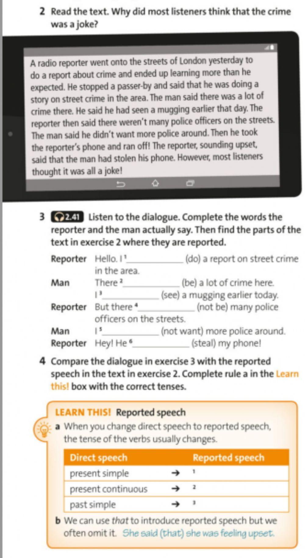 Reported Speech