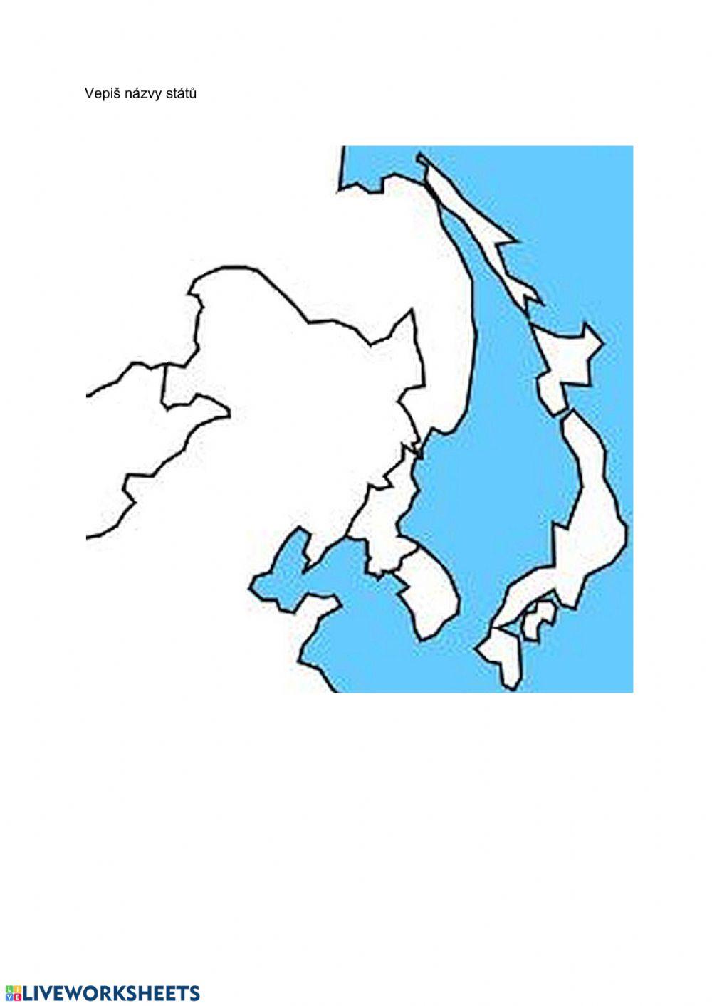 Asie - státy východní Asie