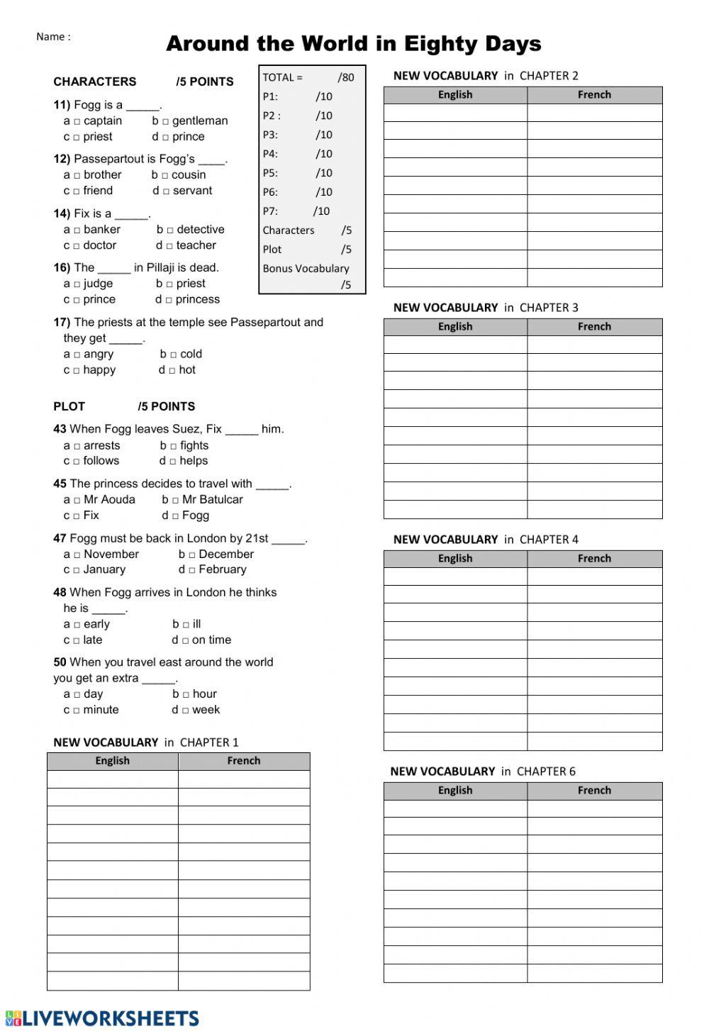 Around the world in 80 days