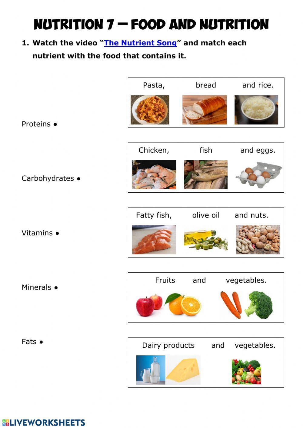 NUTRITION 7 - Food and nutrition