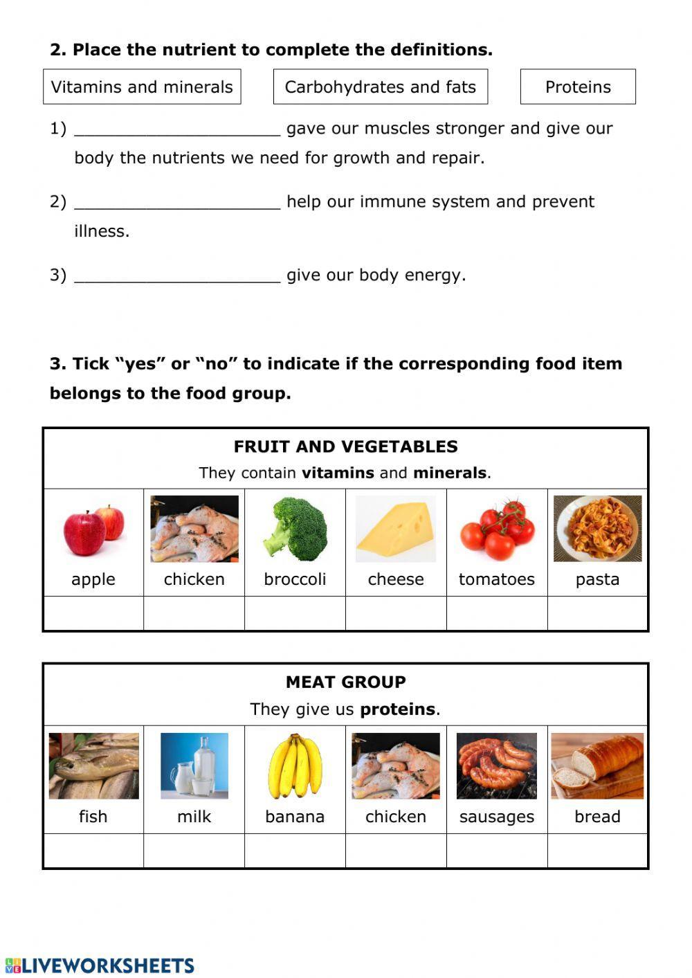NUTRITION 7 - Food and nutrition