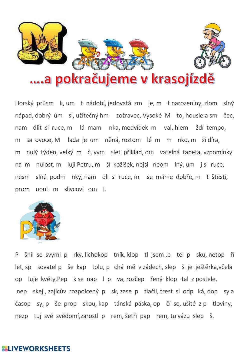 Vyjmenovaná slova M,P