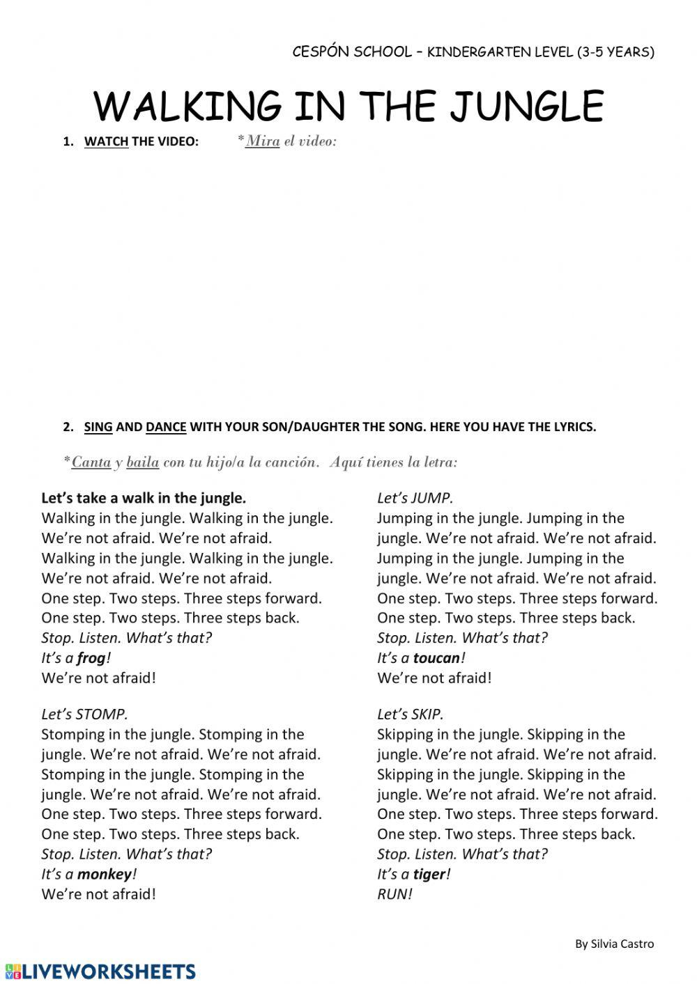 Walking in the jungle