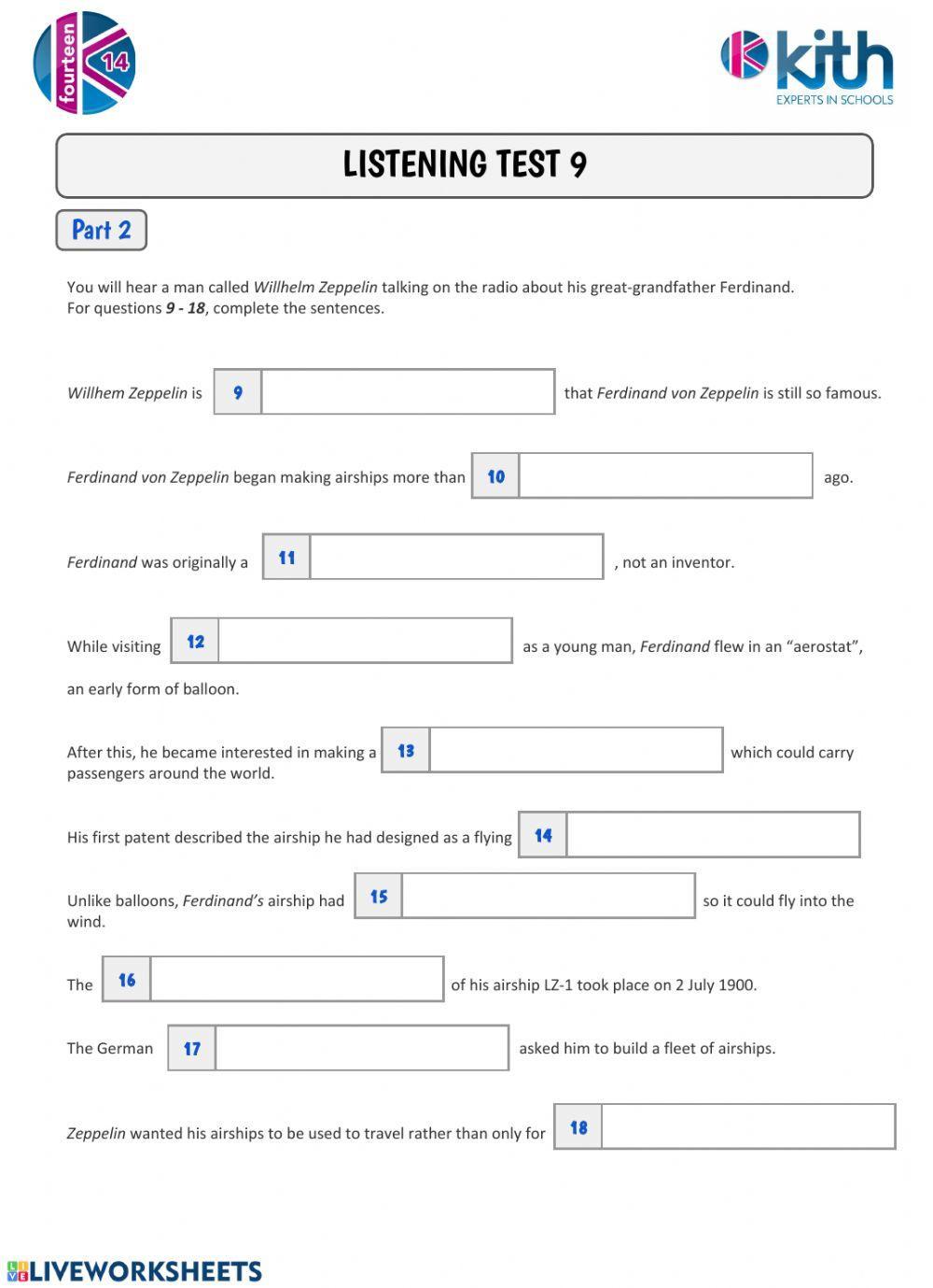 FCE-Listening Test 9