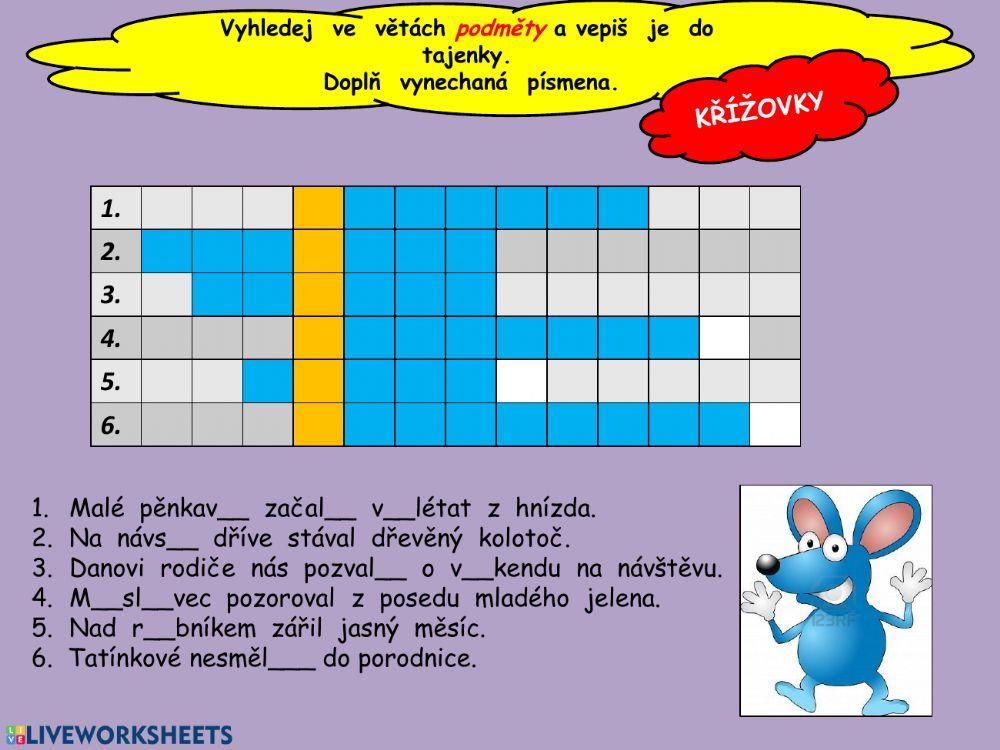 Shoda přísudku s podmětem