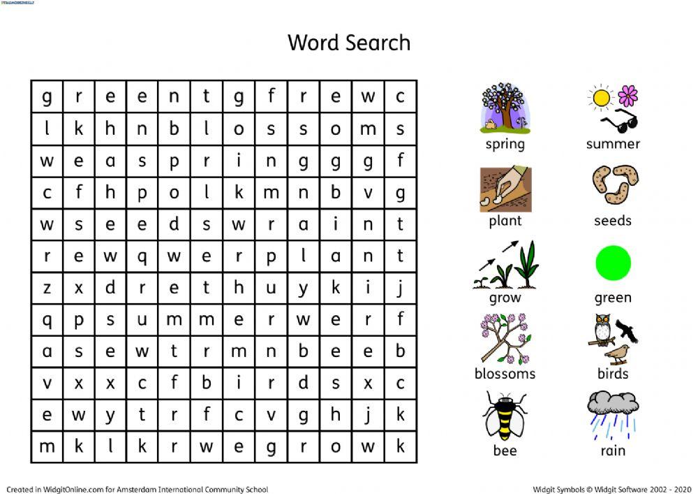 Spring word search