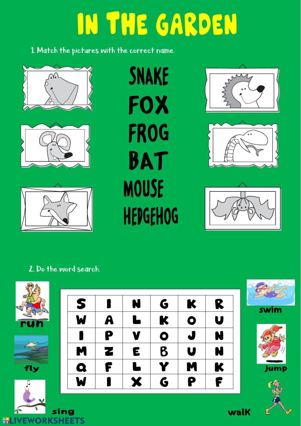 Animals in the garden