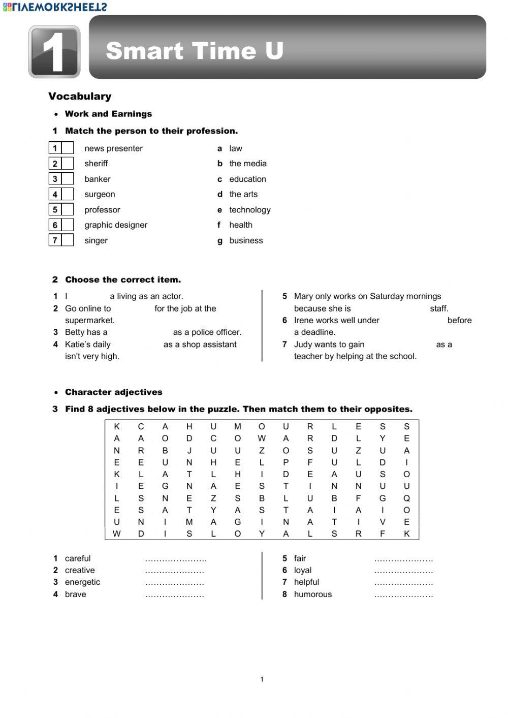 ST Unit 1 Revision WORK
