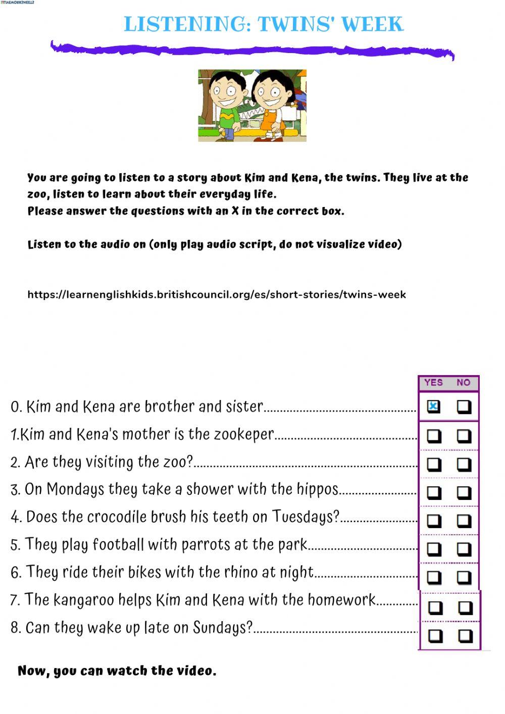 Listening: Twins' week