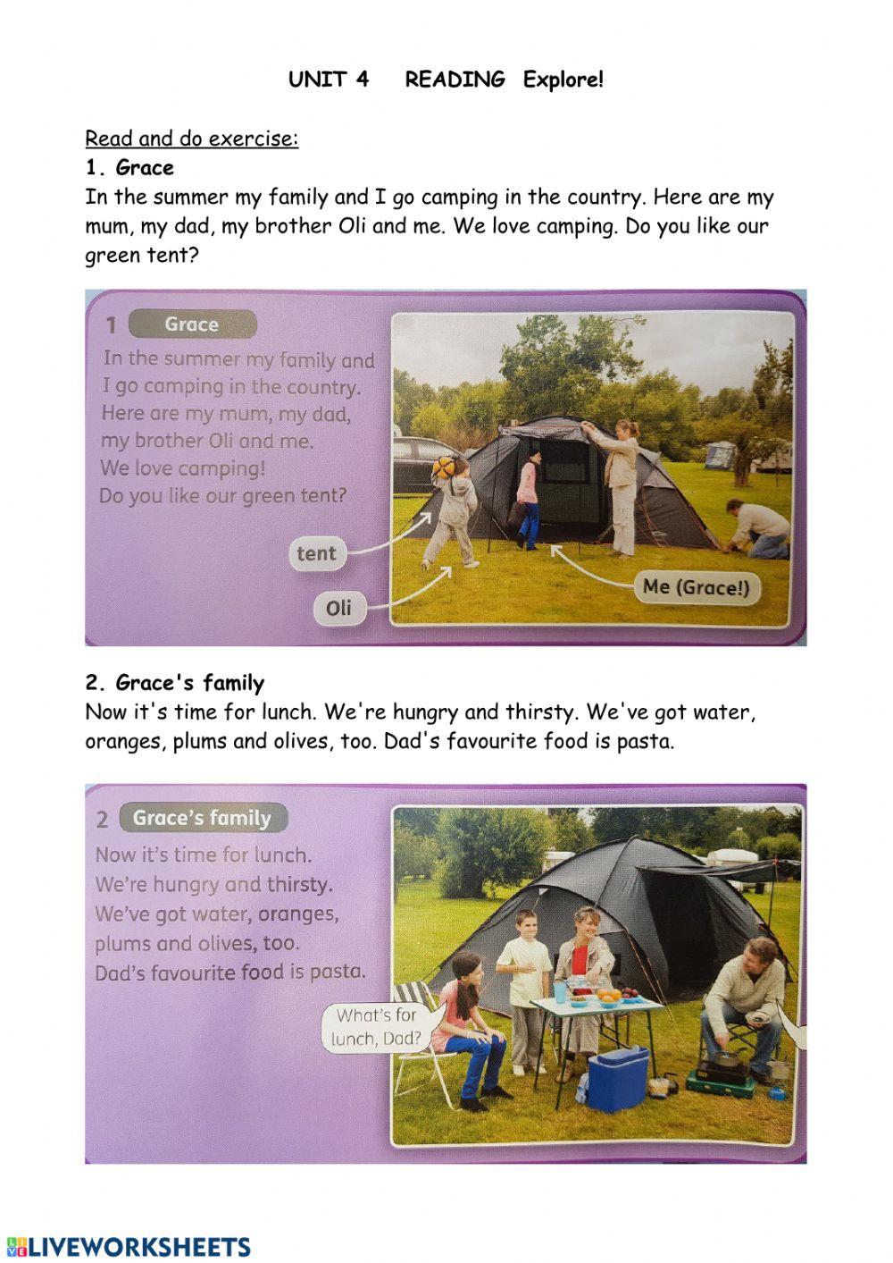 Unit 4 Explore! 3rd grade