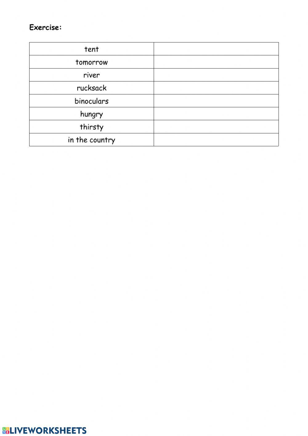 Unit 4 Explore! 3rd grade