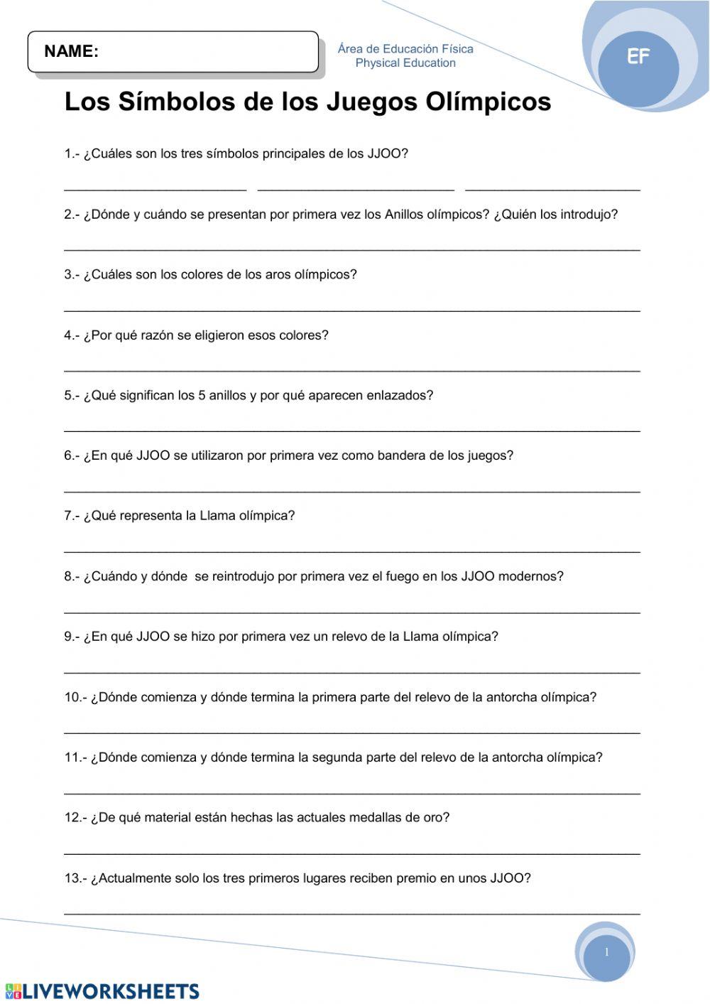 Los símbolos de los Juegos Olímpicos