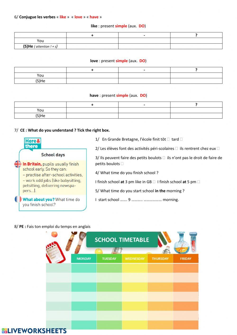 Favourite day at school