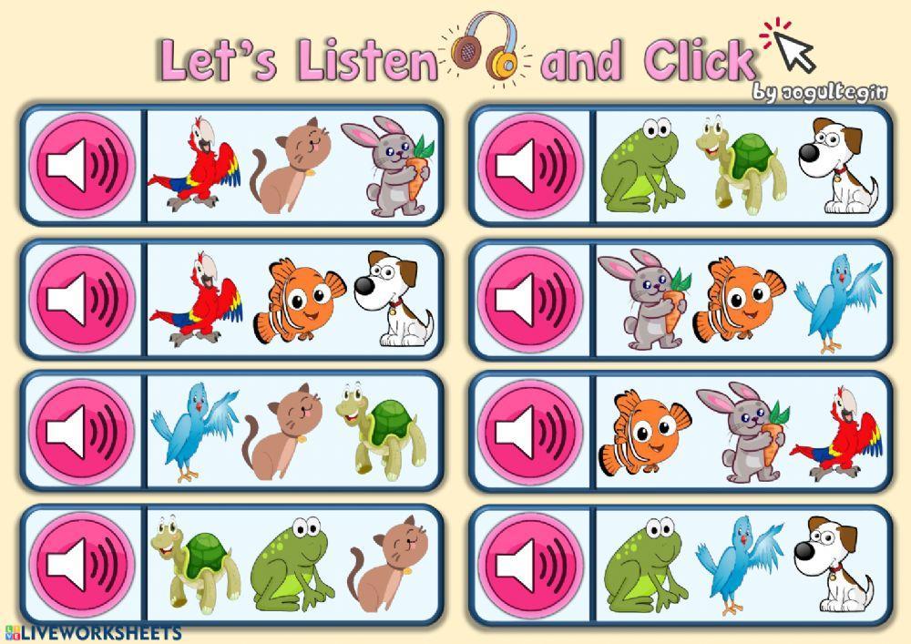 2.8. Pets - Let's Listen and Click