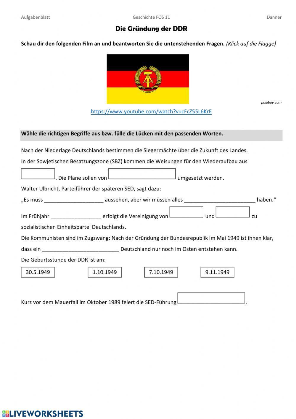 Die Gründung von Bundesrepublik und DDR - Videos