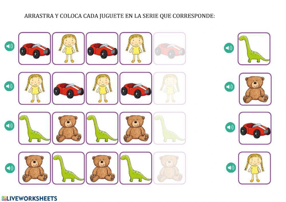 Series con juguetes