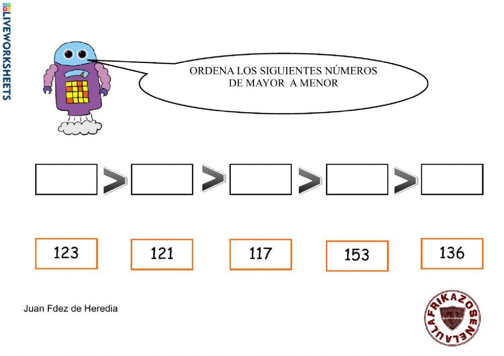 Ordenar de mayor a menor III