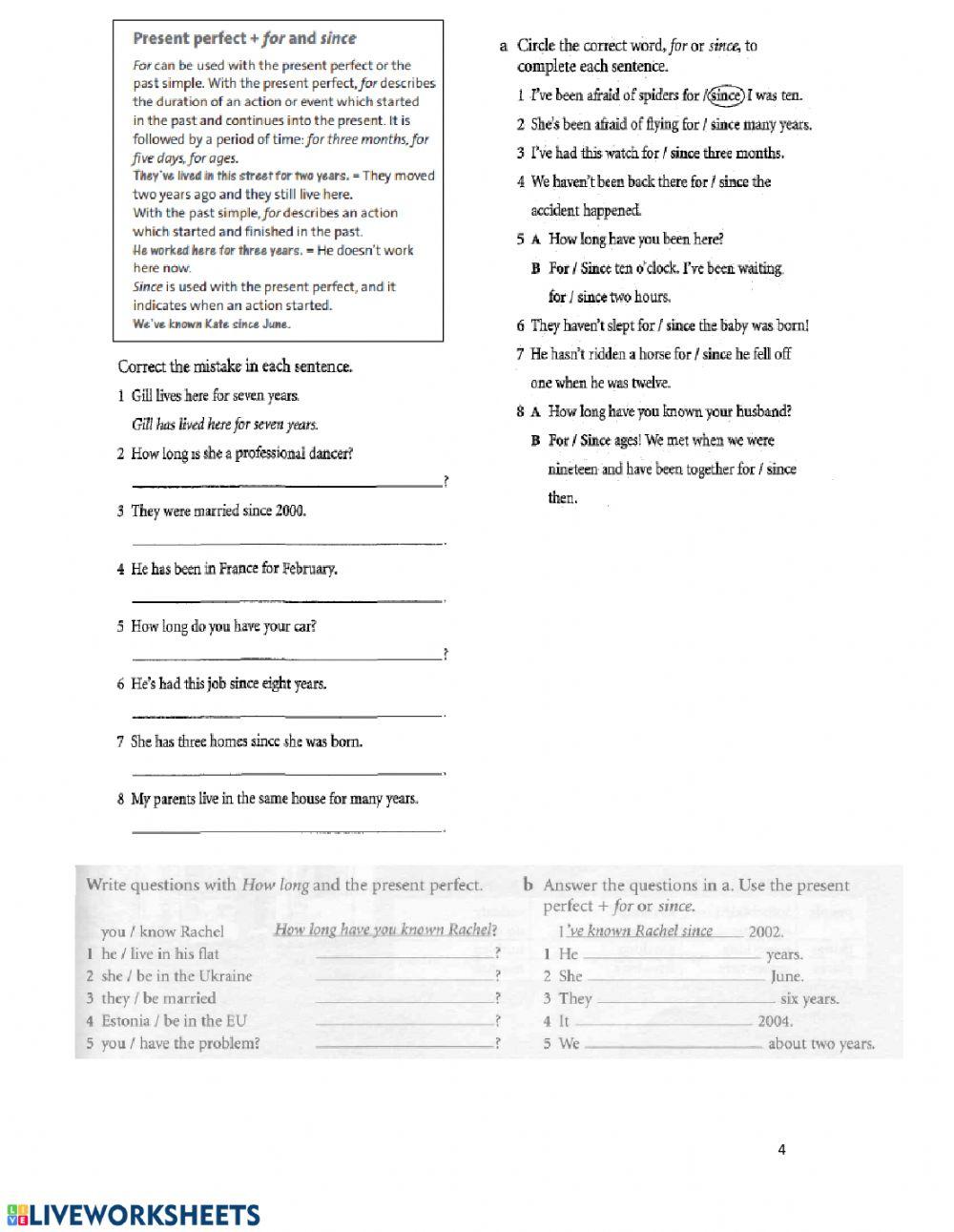 Revision Booklet Teens 6 worksheet | Live Worksheets