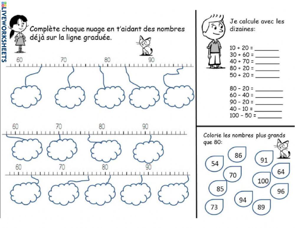 Lignes graduées CE1