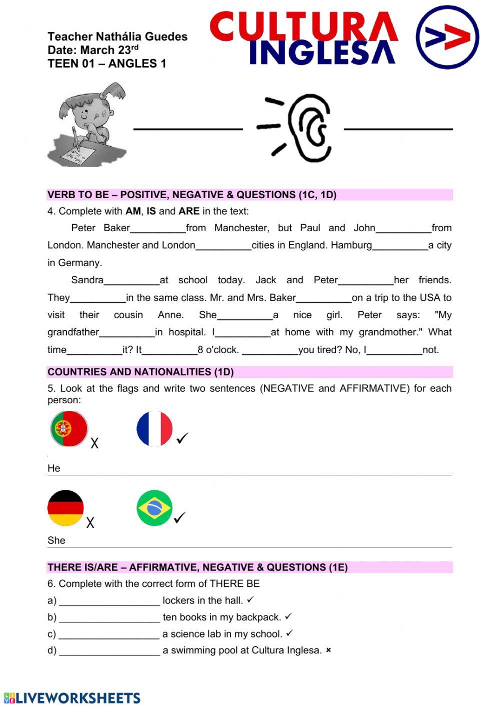 Teen 01 Review Unit 1