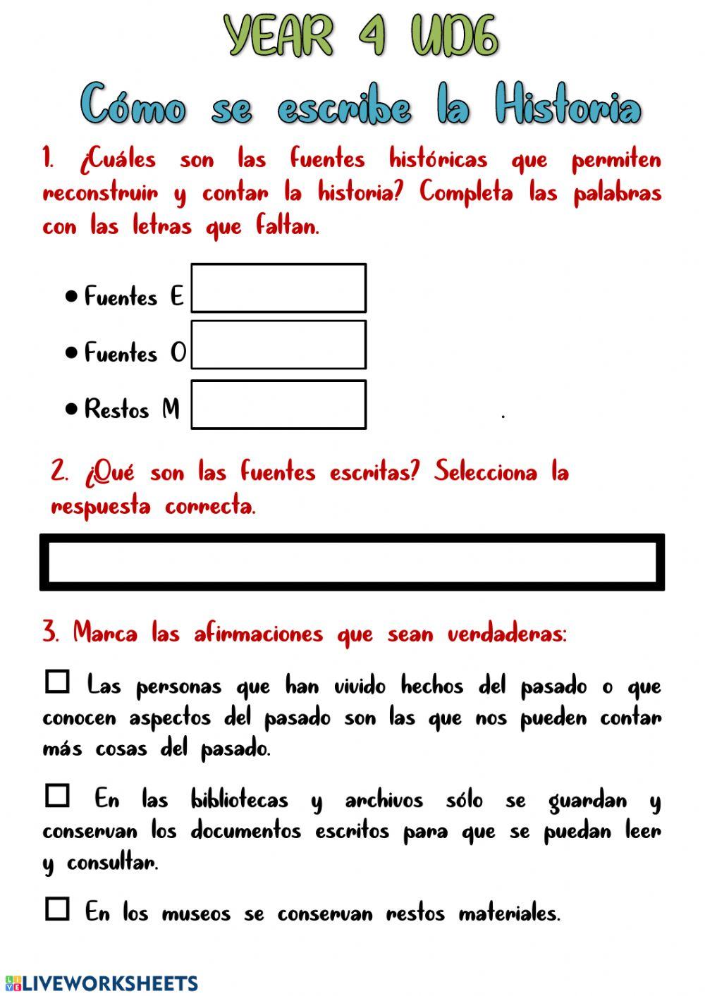 Cómo se escribe la Historia