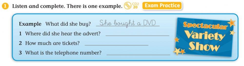 Listen and ccomplete 4-6