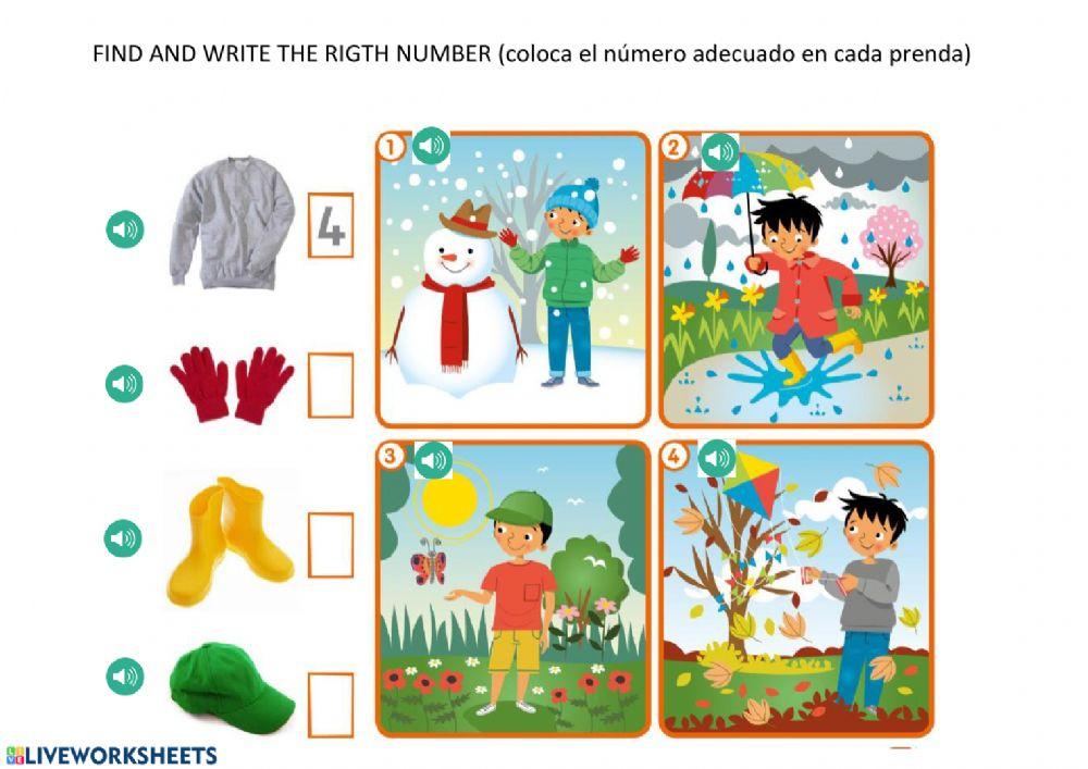 Clothes and seasons