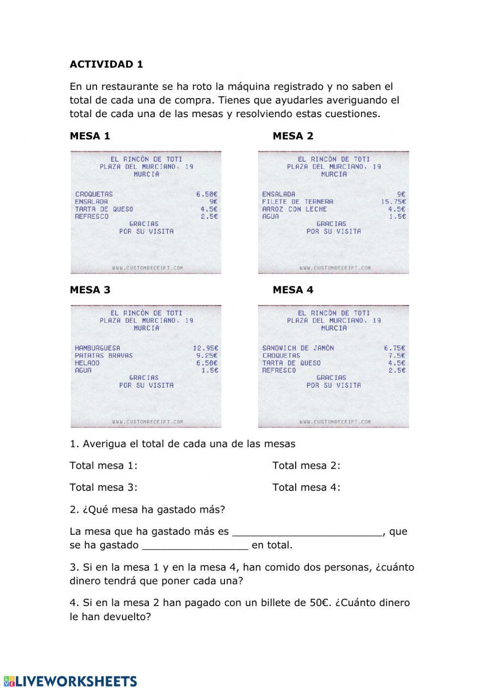 Problemas con dinero