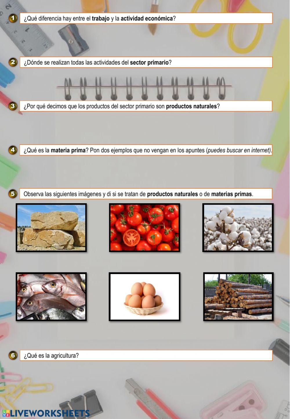 Actividades sector primario 1