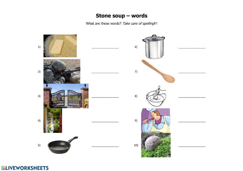 Stone soup - words