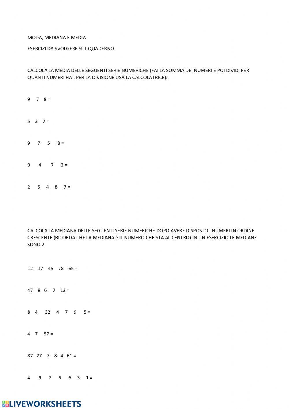 moda-mediana-media-esercizi-online-exercise-for-live-worksheets