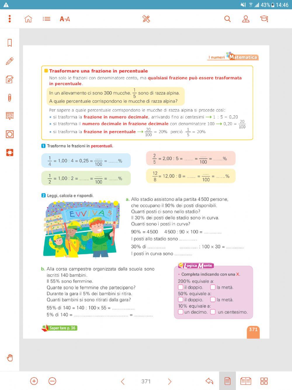 Frazioni e percentuali