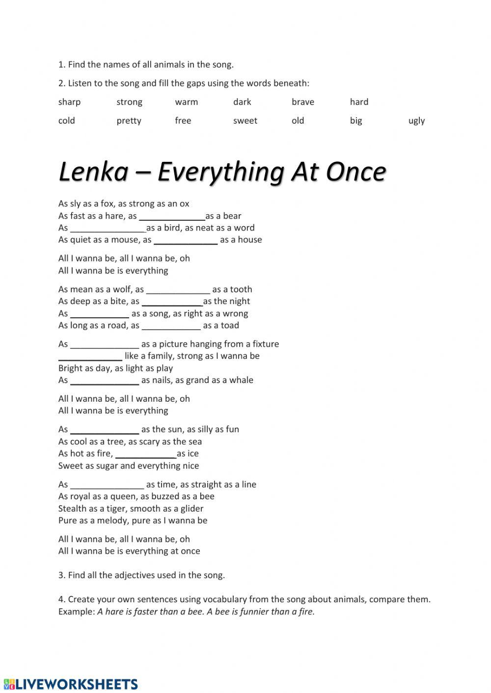 Lenka - everything at once