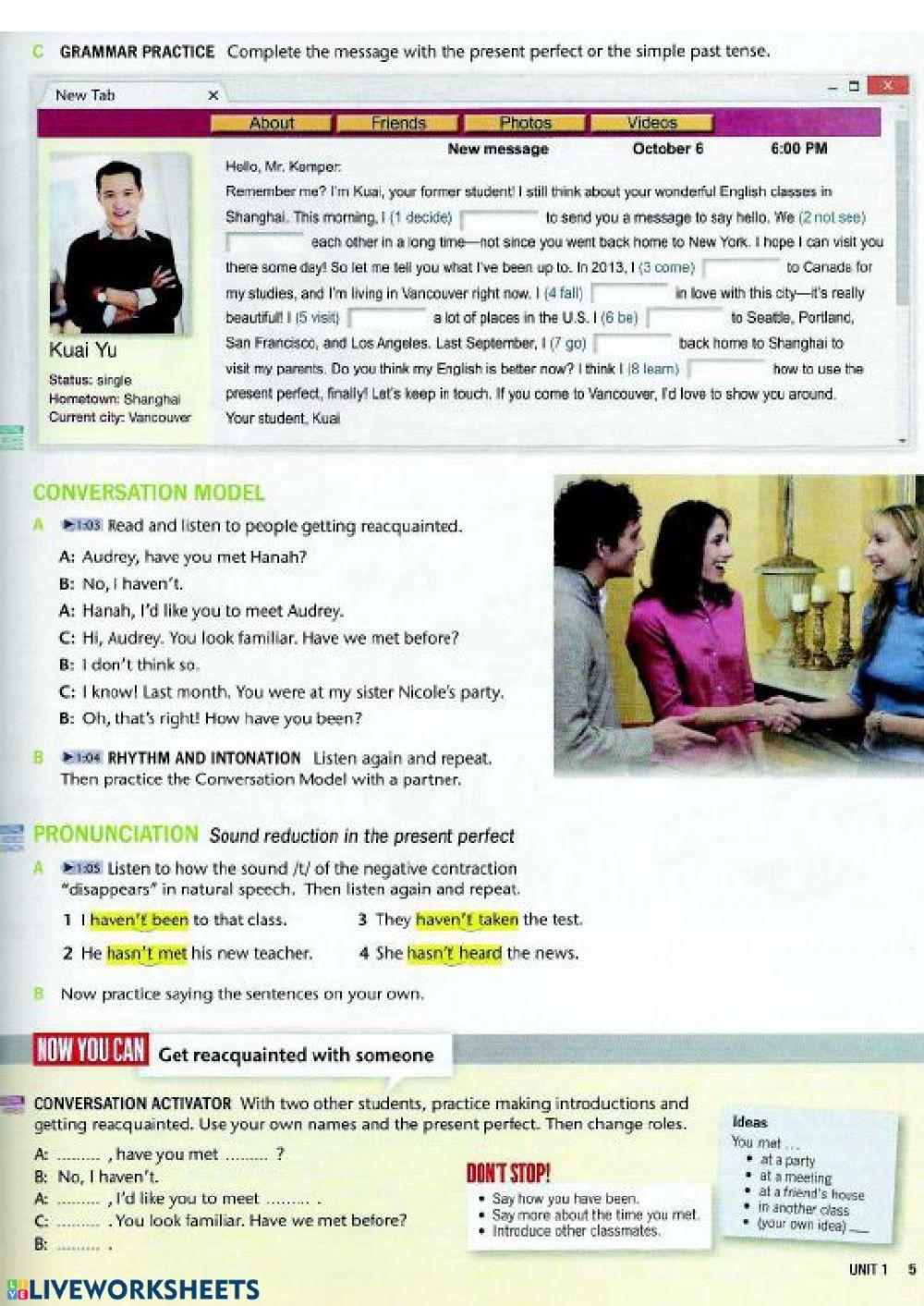 Speak Out lesson 2 Edu Salvatierra