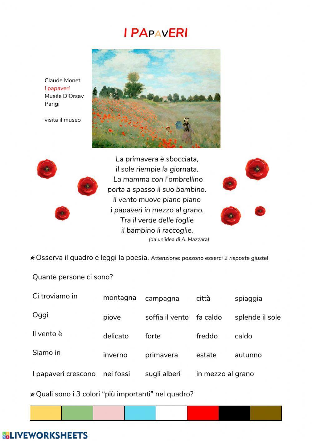 Papaveri Monet Papaveri Monet