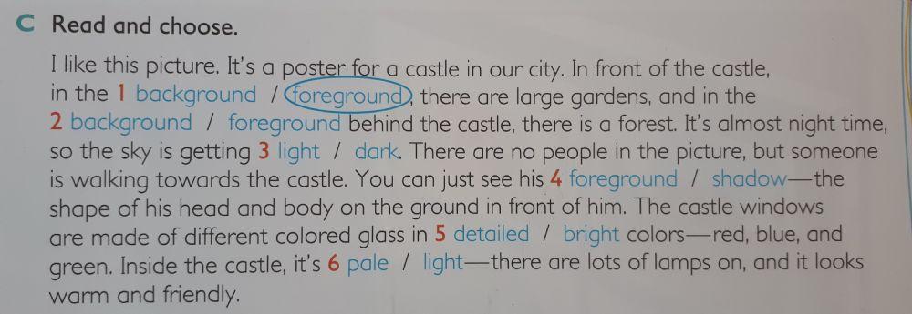 Language book, page 15, exercise C