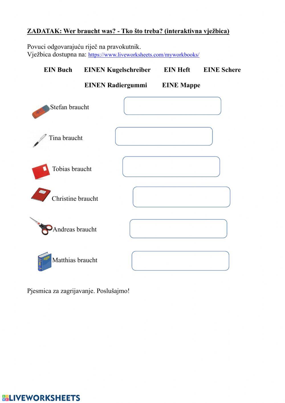 Meine Schulsachen (2. dio)