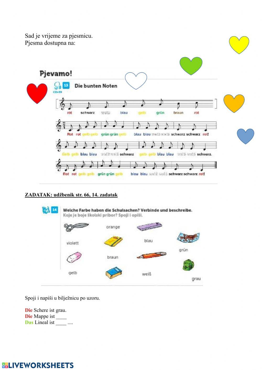 Meine Schulsachen (2. dio)