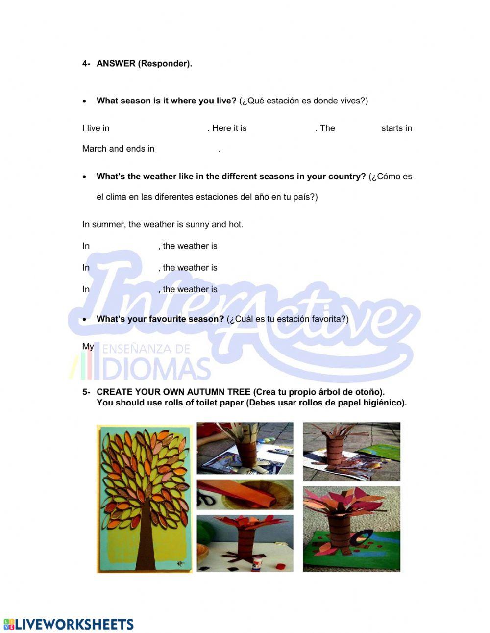 Kids 4 - Seasons- Extra Practice