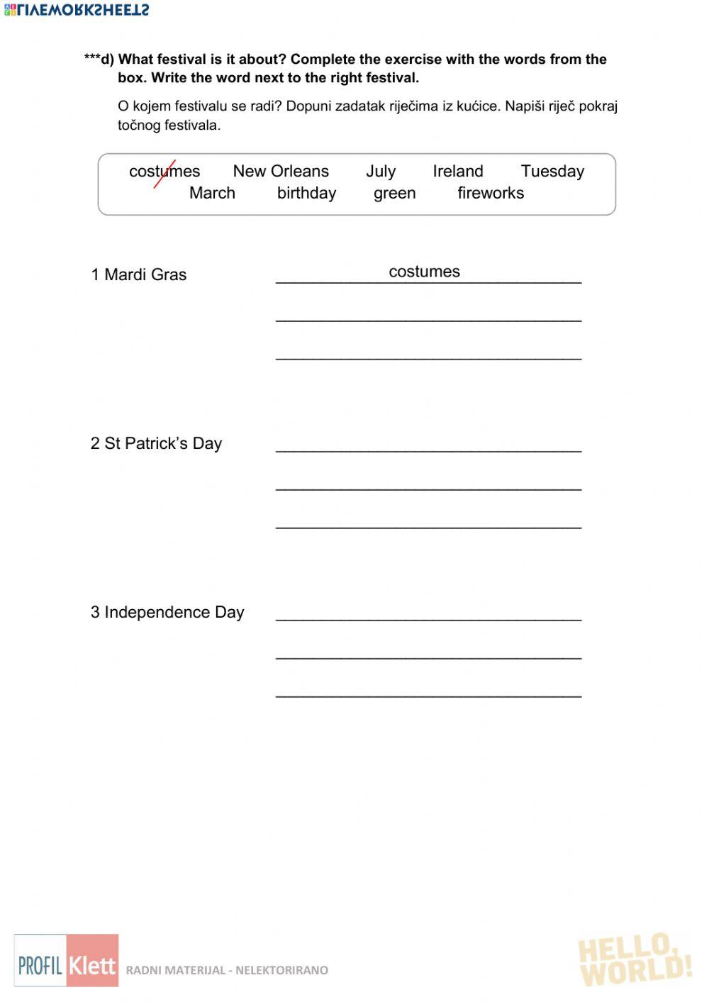 HW5-SEN-U3-L3-1FESTIVALS