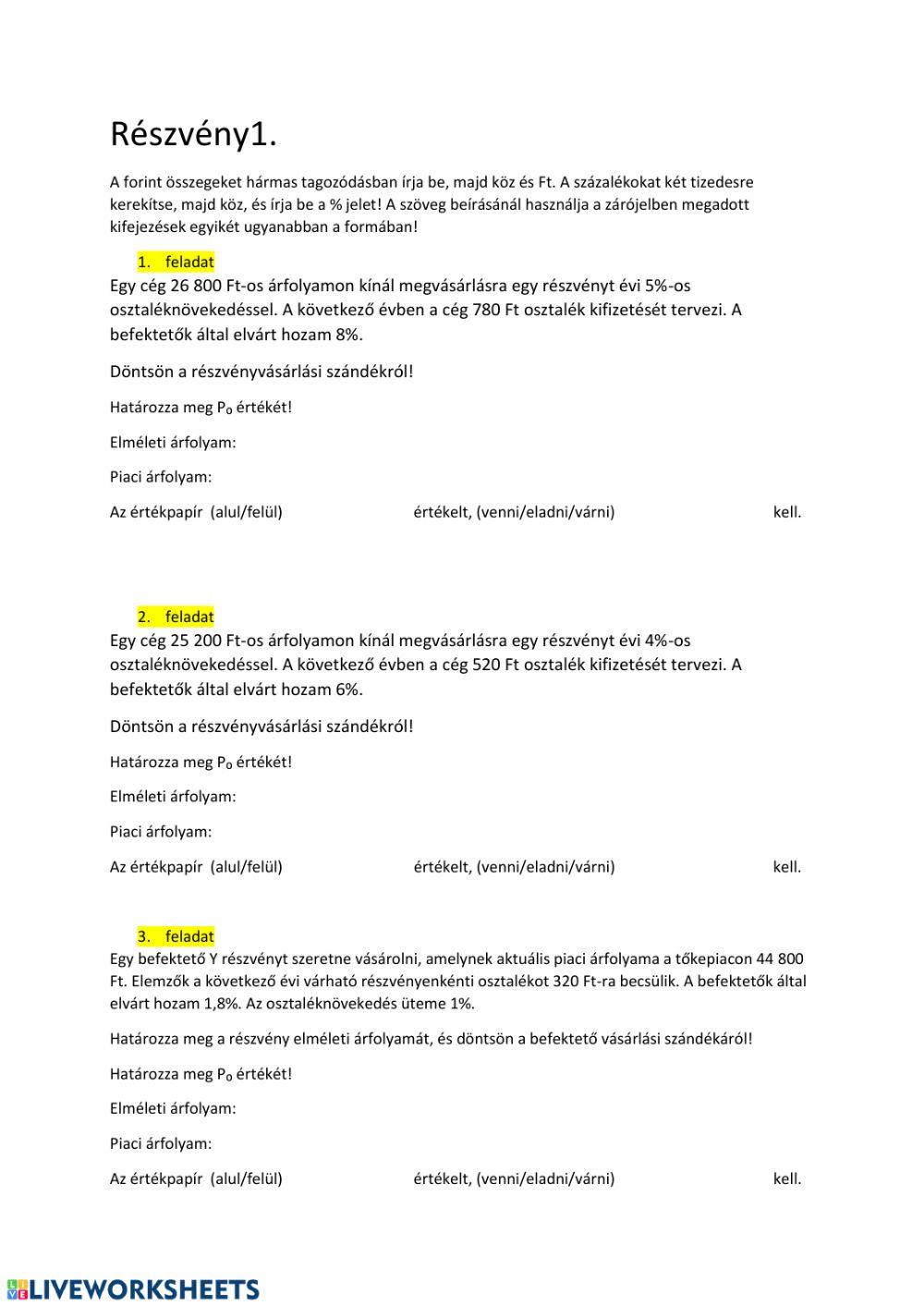 Részvény1.