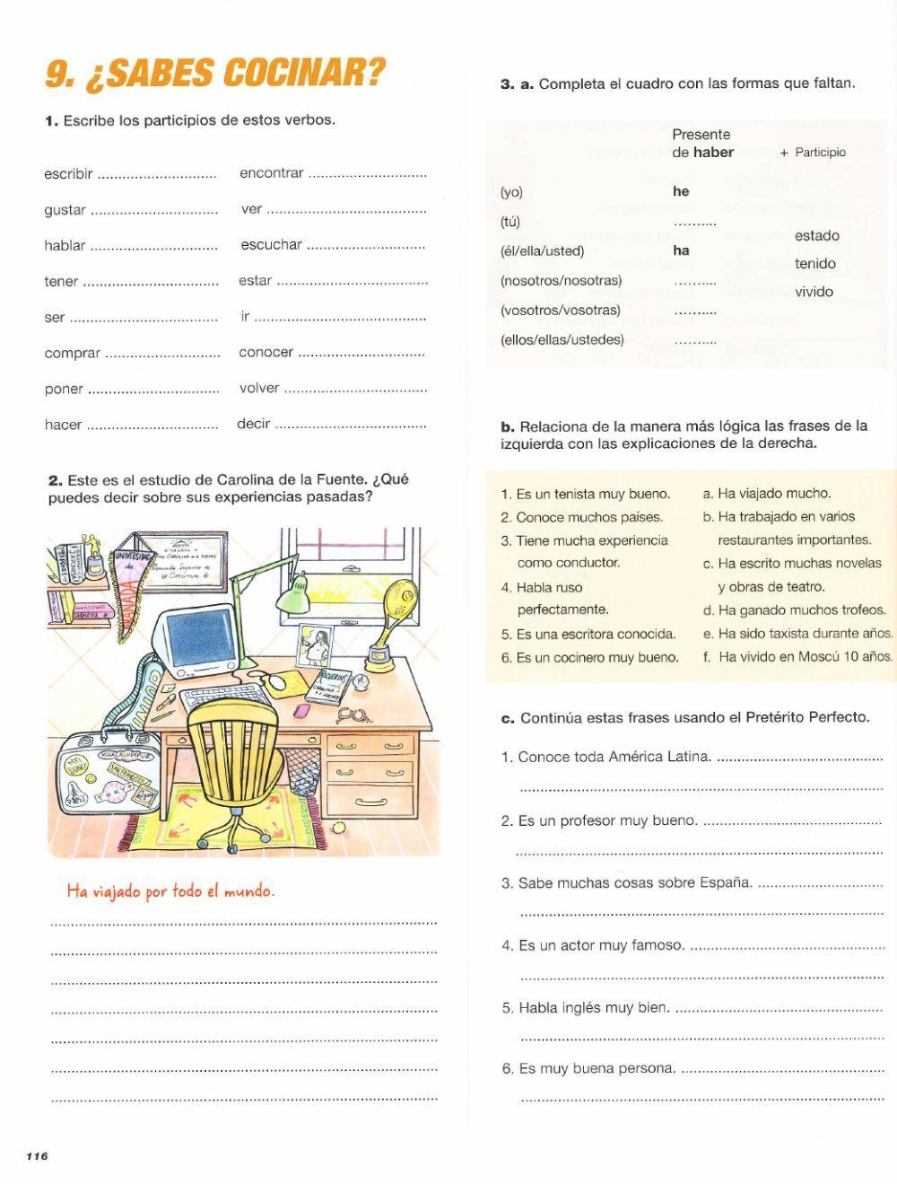 Pretérito Perfecto Experiencias Vitales