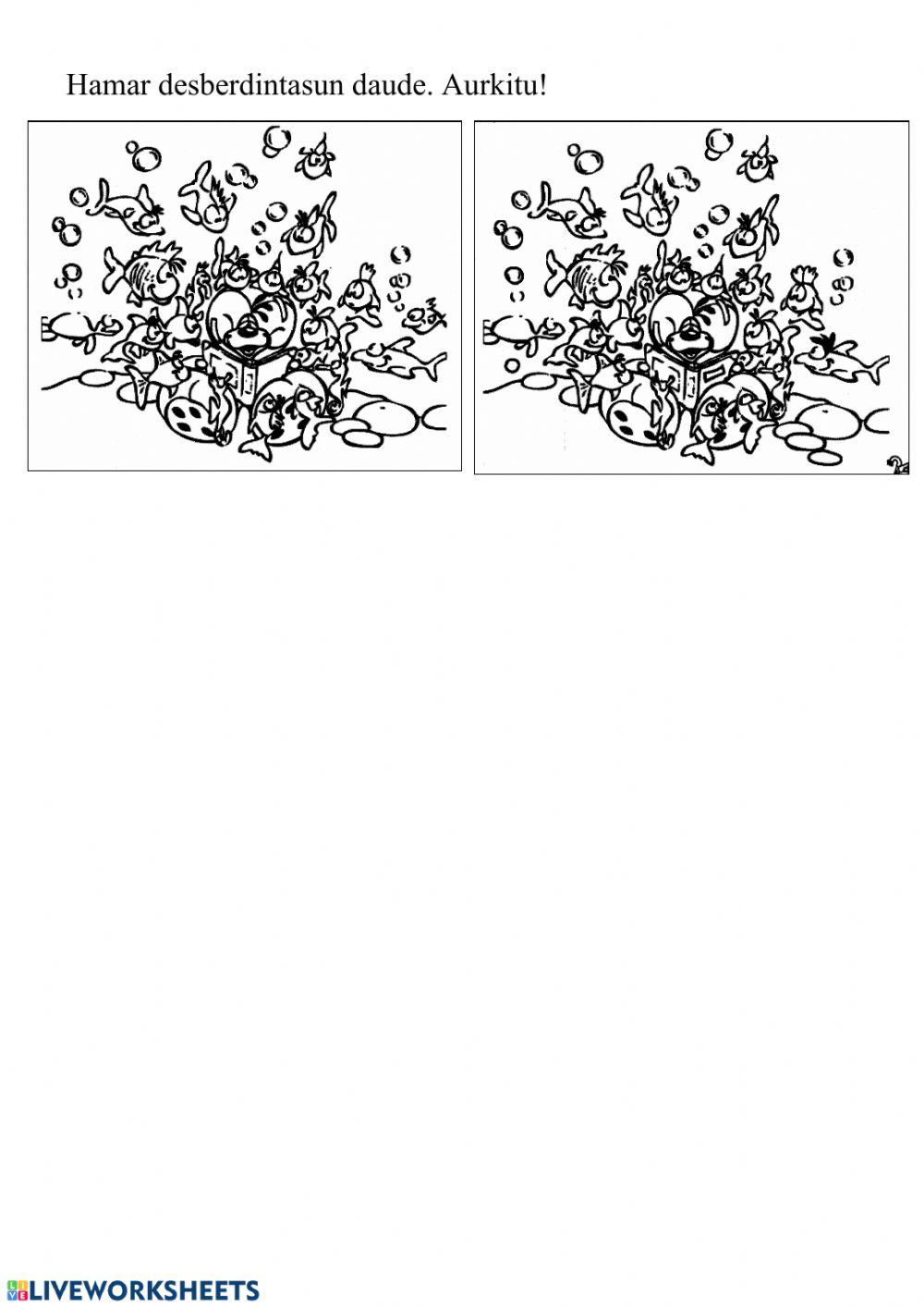 10 desberdintasuna bilatu